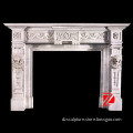 marble caving fireplace surround